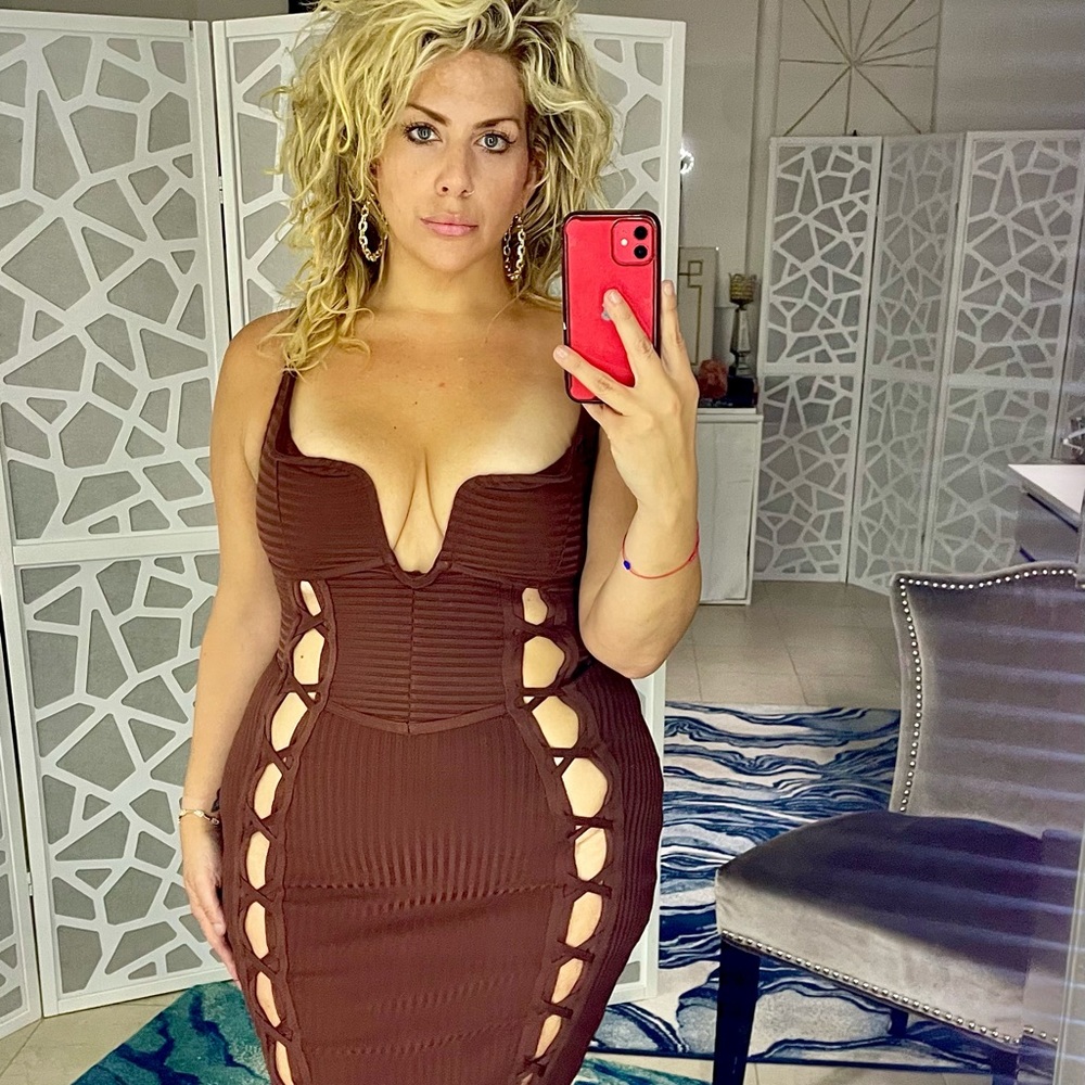 No Cuts Given Bandage Midi Dress